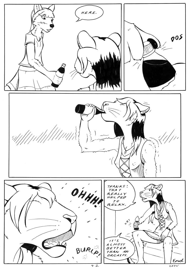 The latest page of the furry webcomic Sandra's Day.